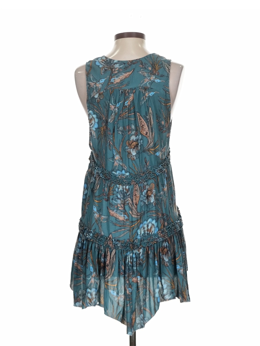 Free People Haze Hummingbird Tunic Top in Teal - Picture 2 of 3